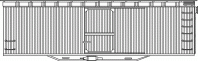 HO-54-01 Undecorated 40' Steel Underframe Box Car