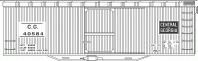 HO-54-11 Central of Georgia 40' Steel Underframe Box Car