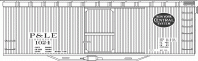 HO-54-21 Pittsburgh & Lake Erie (NYC) 40' Steel Underframe Box