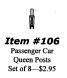 BCW-0106 Passenger Car Queenposts