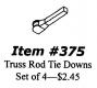 BCW-0375 Truss Rod Tie Downs