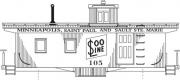 HO-43-CD Soo Line Caboose