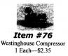 BCW-0076 Westinghouse Compressor