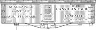 HO-50-04 34\' Soo Line/CP Despatch Box Car